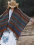 Buddha Light Tibetan Geometric Horizontal Stripe Flower Leaf Tassels Shawl Fall Winter Cozy Scarf Wrap - Zen Person Shop