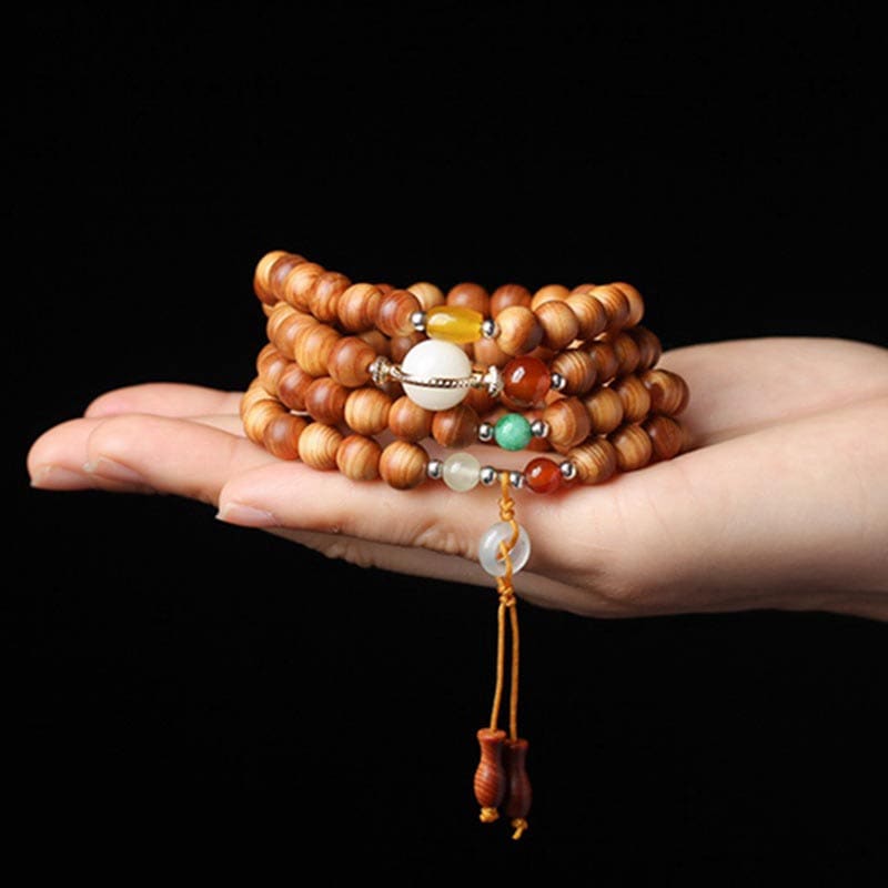 Buddha Light Tibetan Rosewood Mala Healing Necklace Bracelet - Zen Person Shop