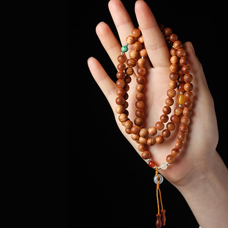 Buddha Light Tibetan Rosewood Mala Healing Necklace Bracelet - Zen Person Shop